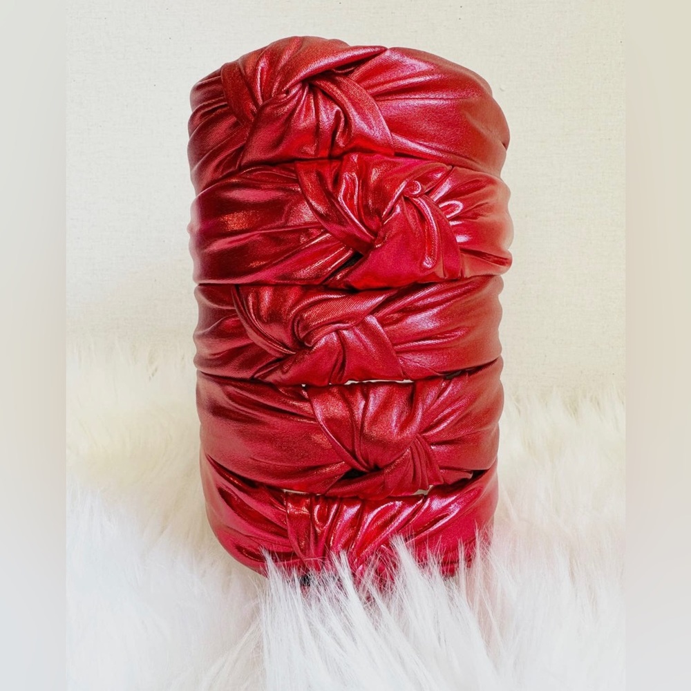 Red Metallic Headband